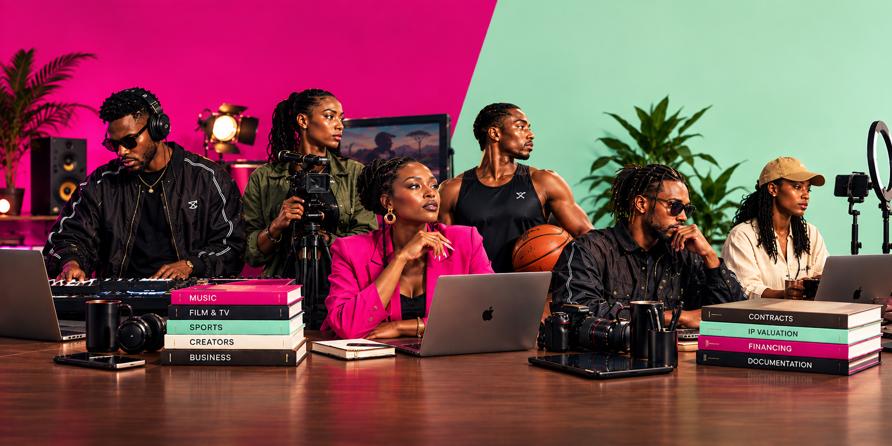 African creative practitioners working across music, film, sport, content and creative business